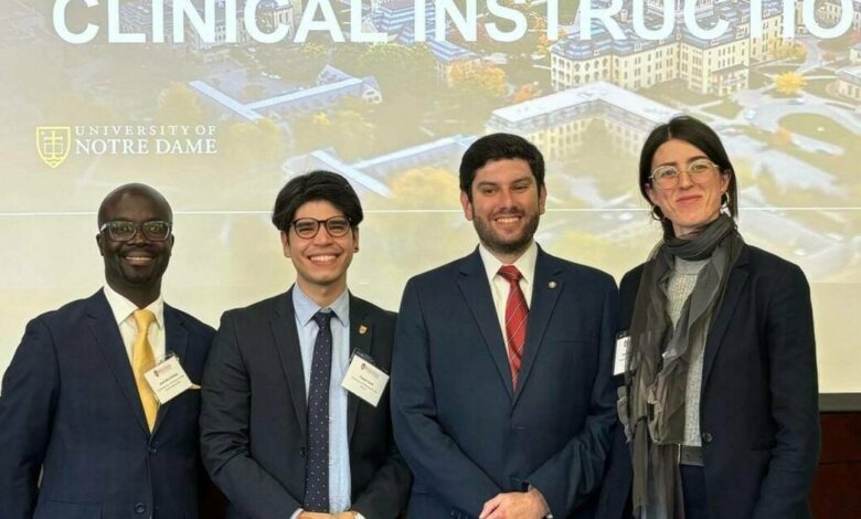 Notre Dame Law School Global Human Rights Clinic Presents Human Rights Pedagogy at Midwest Clinical Conference | News | The Law School Notre Dame Law School Global Human Rights Clinic Presents Human Rights Pedagogy at Midwest Clinical Conference | News | The Law School
