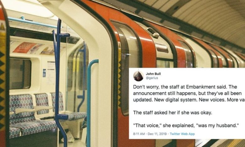 A unique voice at a London subway stop remains as an act of kindness to a grieving widow A unique voice at a London subway stop remains as an act of kindness to a grieving widow