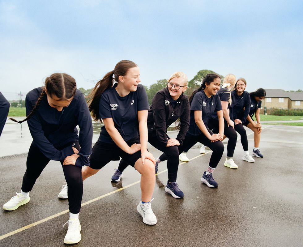 girls, sports, gym, uniform, revolutionary