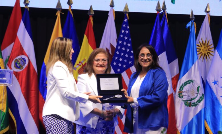 Amina Bouayach Receives Key to San Salvador During Global Human Rights Summit Amina Bouayach Receives Key to San Salvador During Global Human Rights Summit